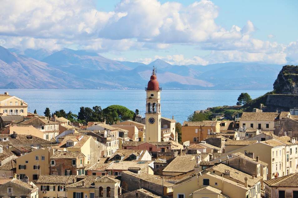 oude centrum van corfu-stad