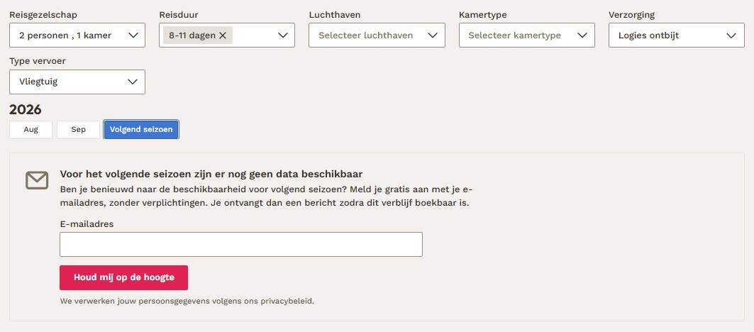 Boekingsseintje